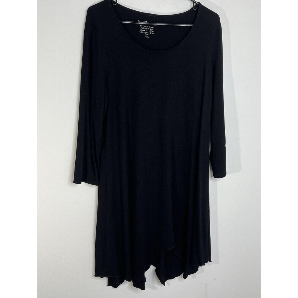 Chicos Tunic U hem Flowy Dress sz 1 Med Top Boho US 3/4 sleeve (11)